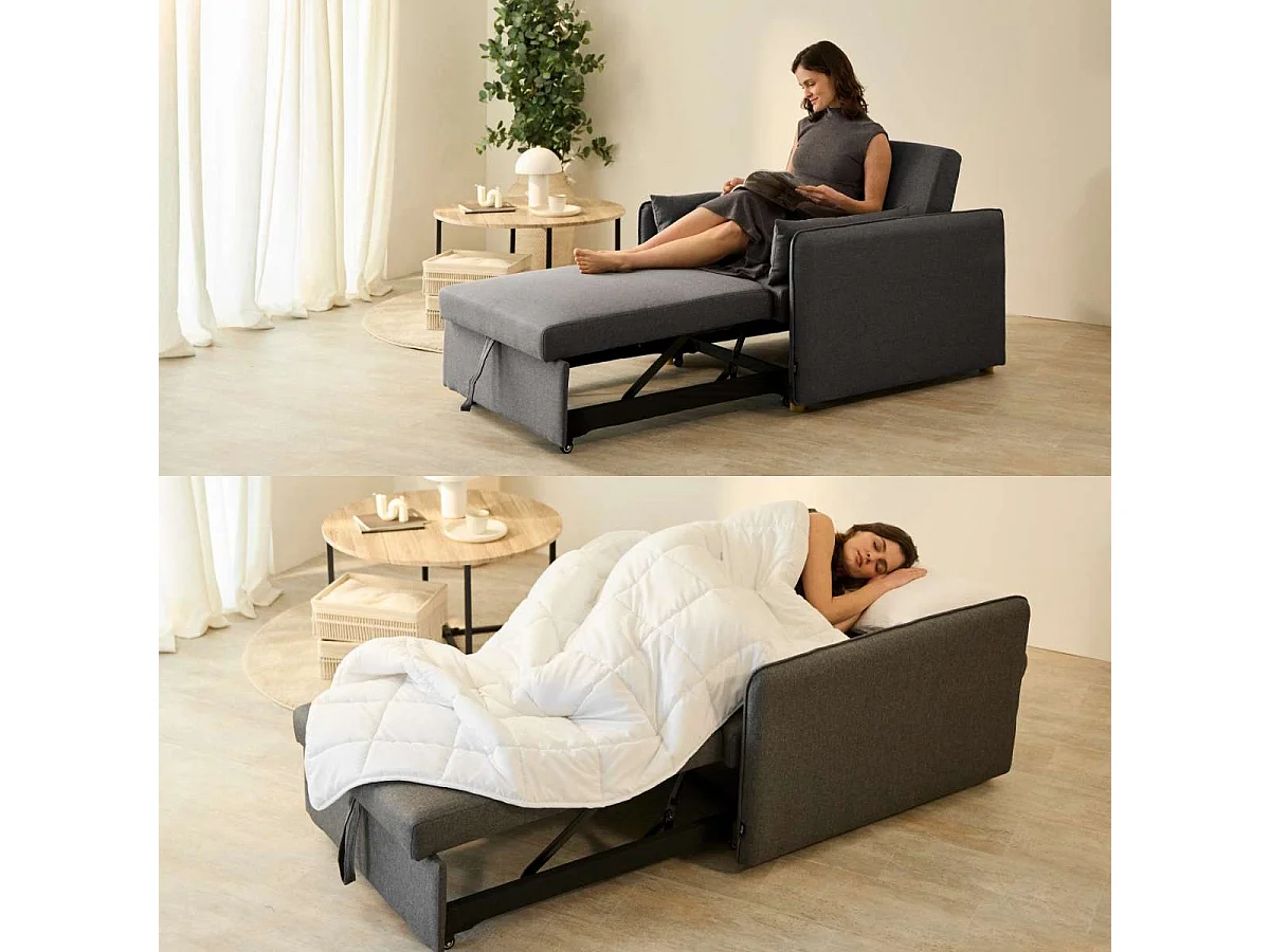 Sillón Cama  Nest 1 Gris Antracita - Nalui