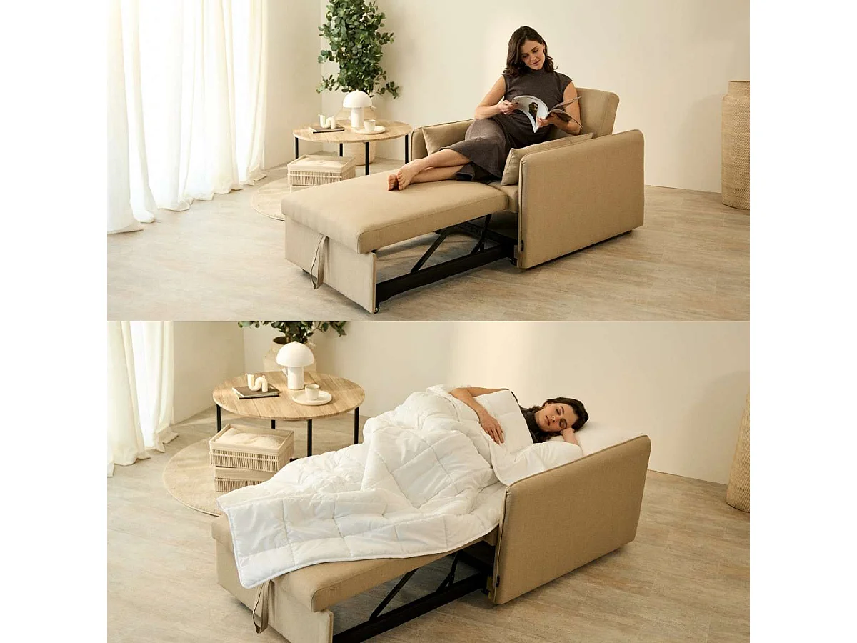 Sillón Cama  Nest 1 Beige - Nalui