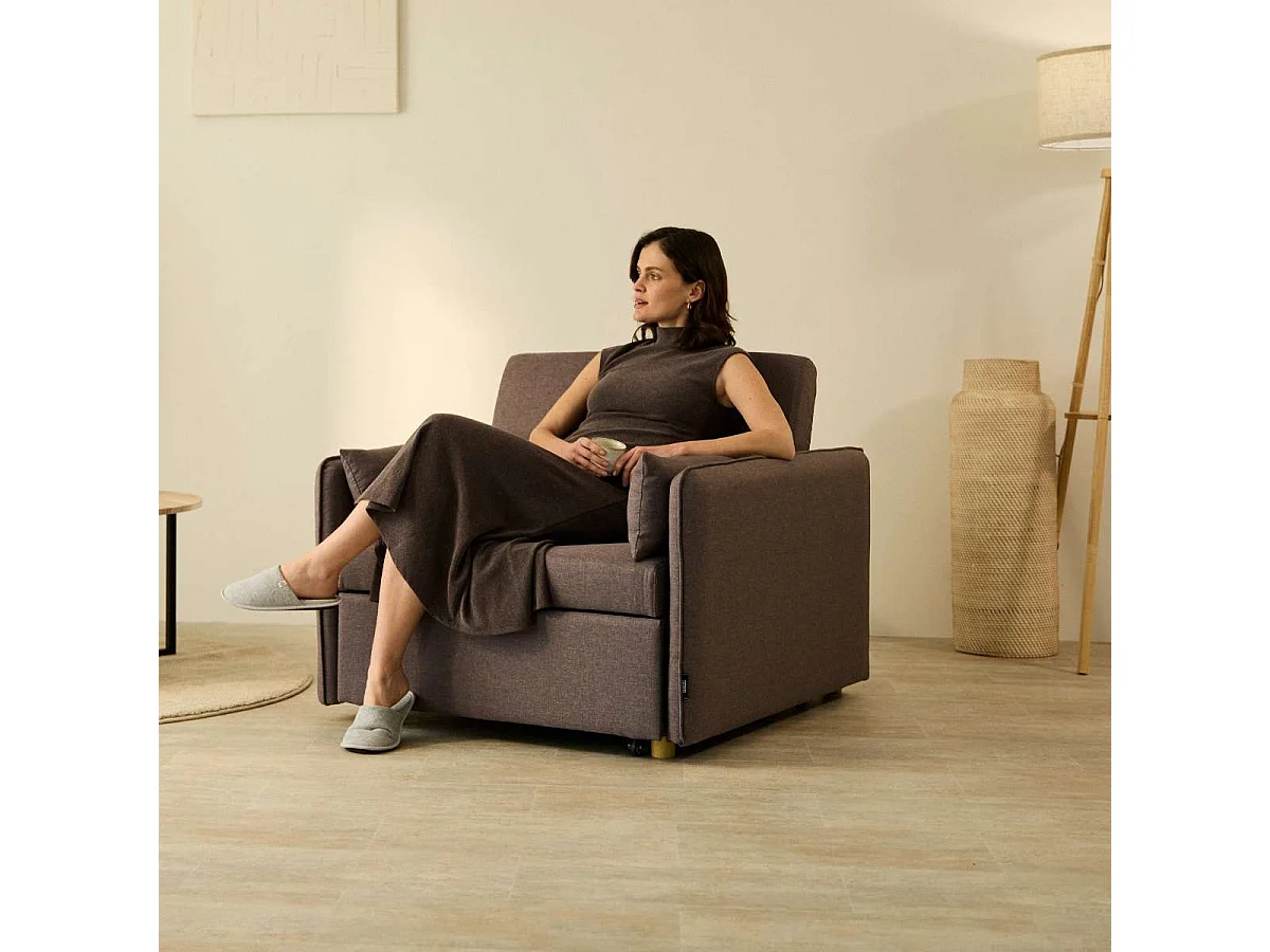 Sillón Cama  Nest 1 Marrón Chocolate - Nalui