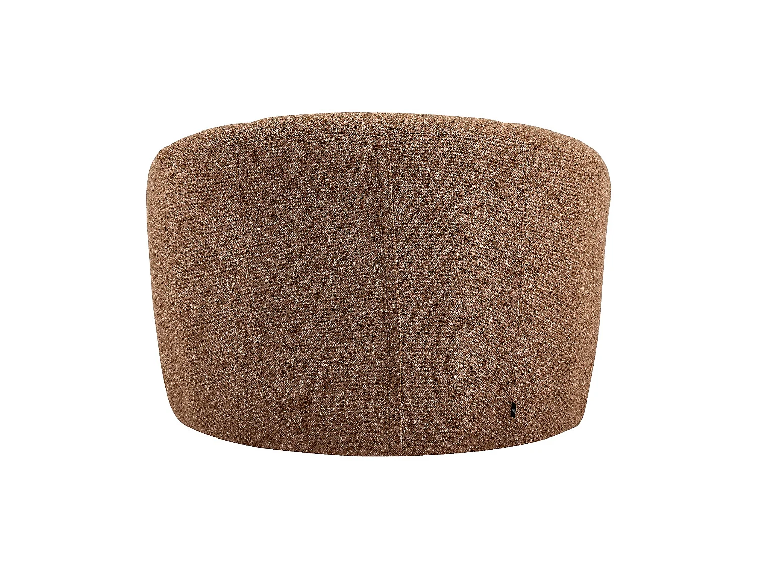 Habitat - Fauteuil loveuse pivotant en tissu texturé - Terracotta - Mayera