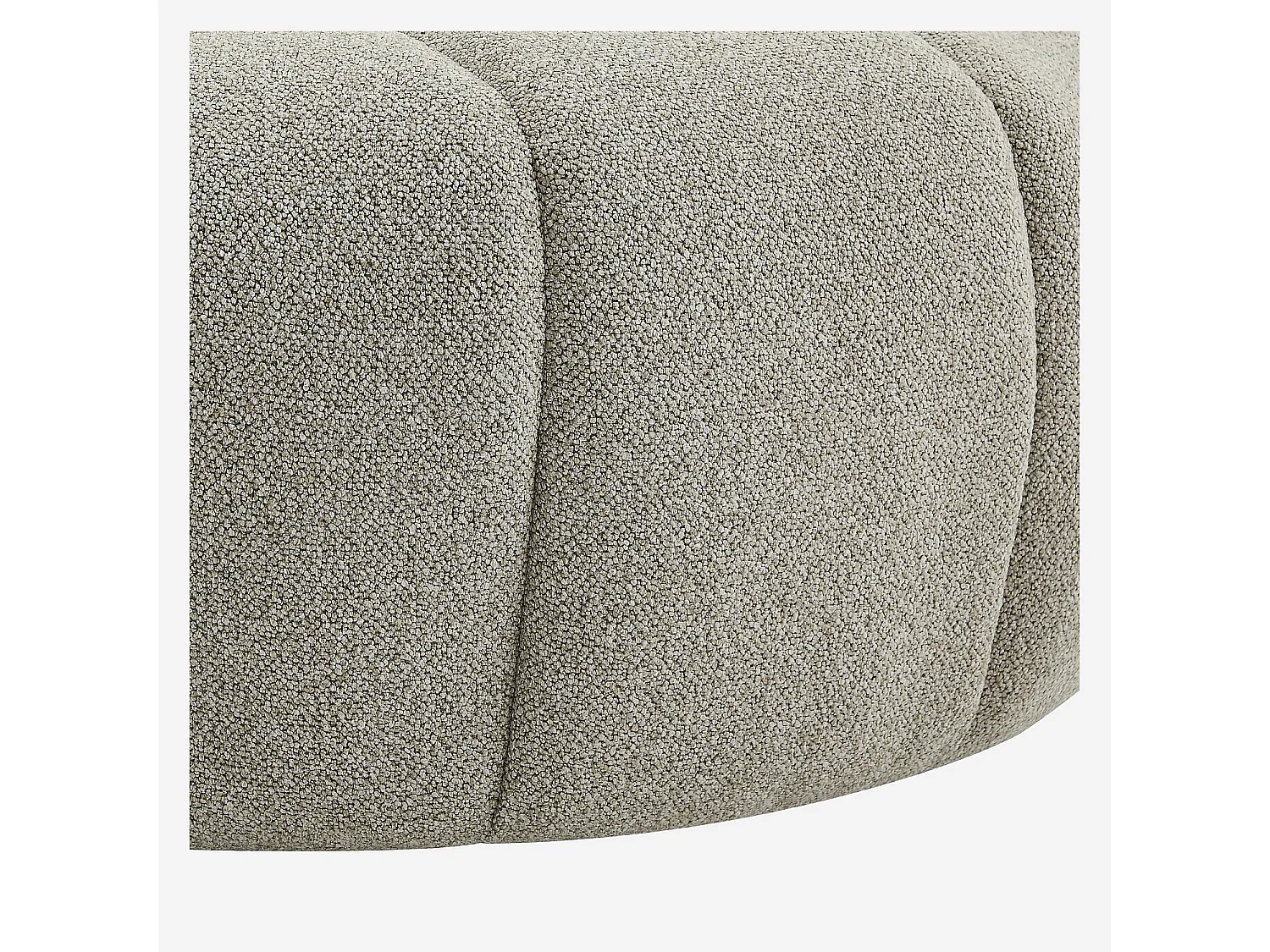 Habitat - Fauteuil loveuse pivotant en tissu texturé - Taupe - Mayera