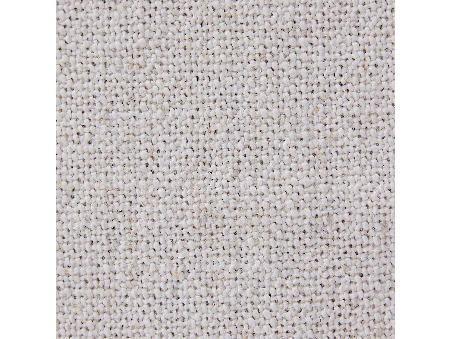 Grand canapé d'angle 7 places modulable en tissu - Ivoire