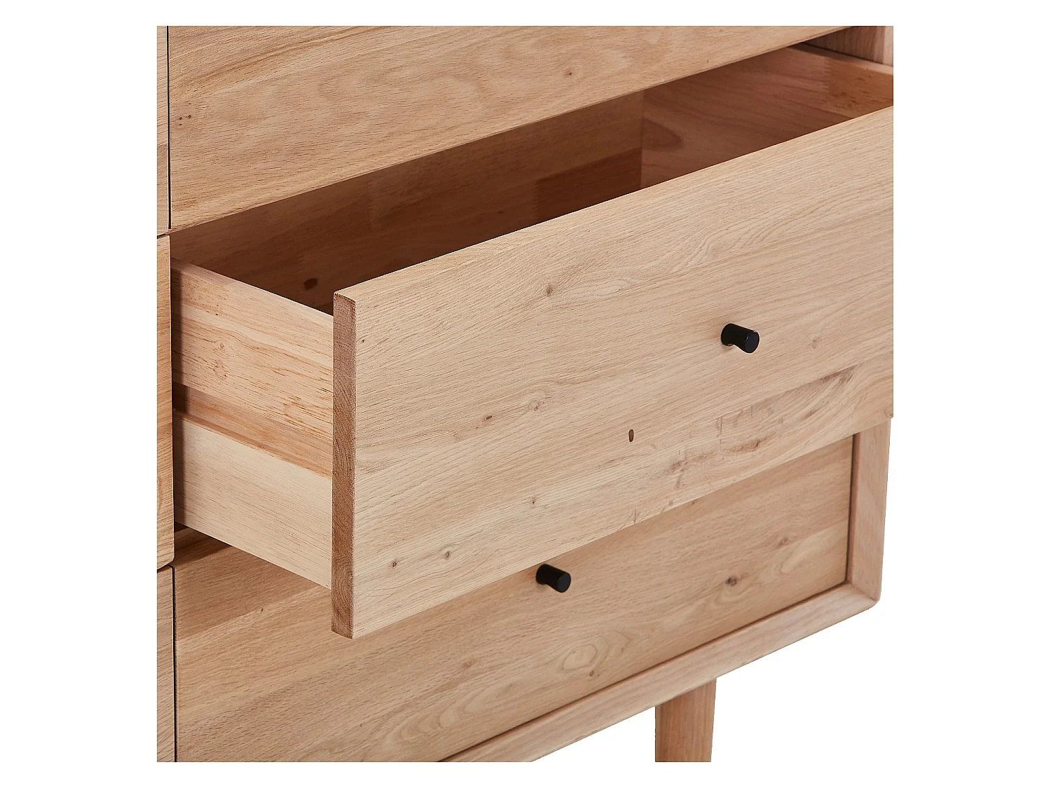 Habitat - Commode 6 tiroirs en chêne massif - Naturel - Eugenie