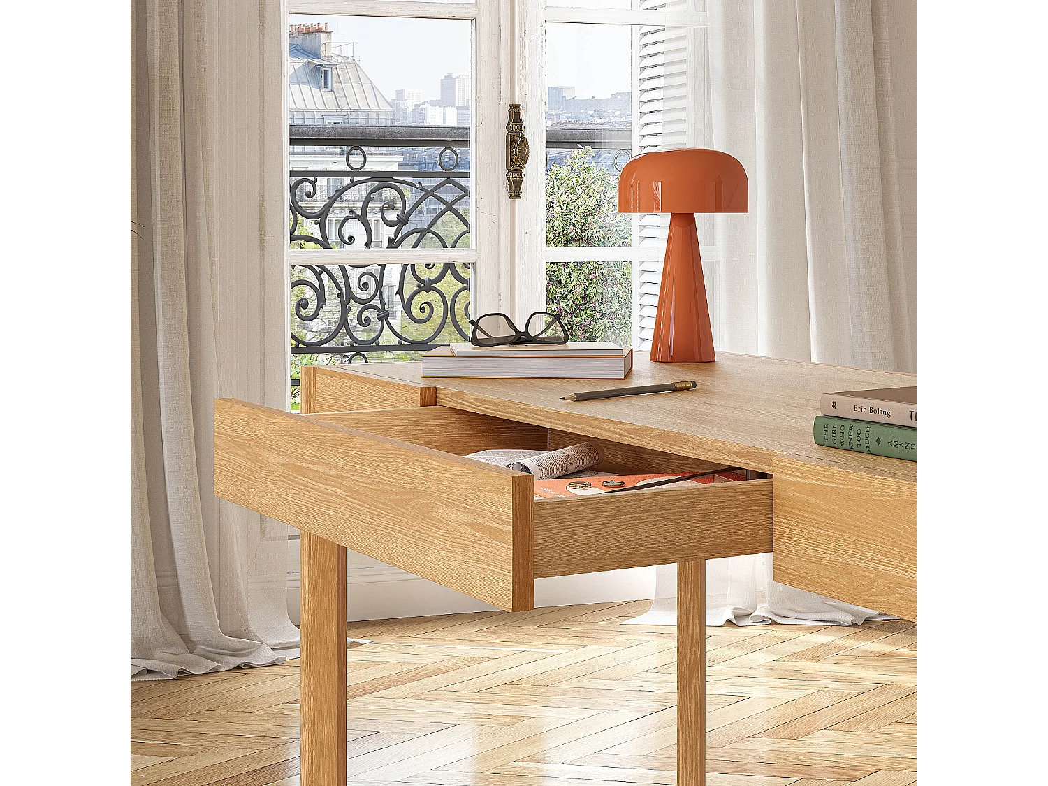 Bureau en chêne - Naturel - Design by Hélèna Pille