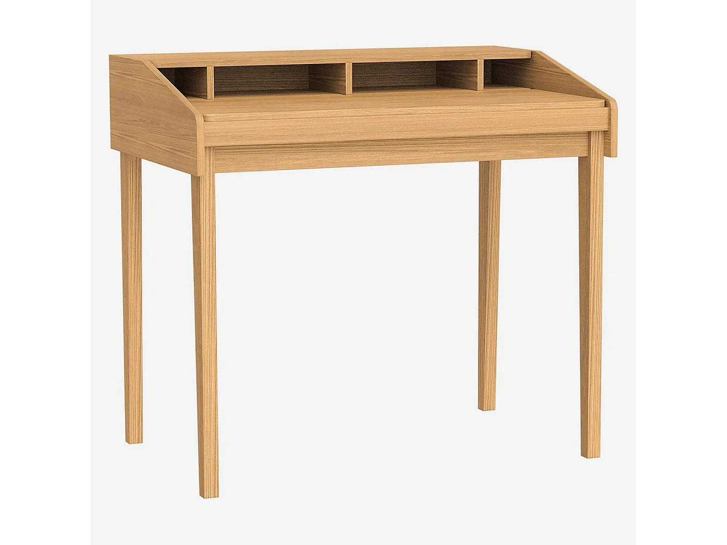 Habitat - Bureau en chêne - Naturel - Tania