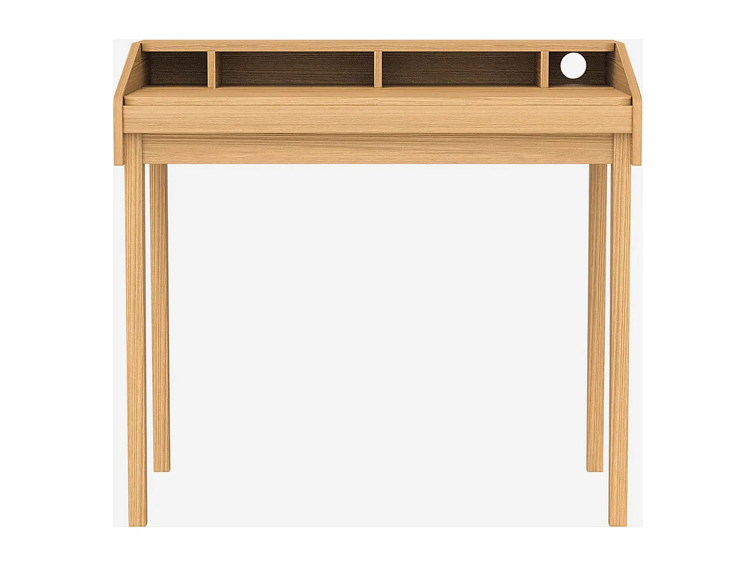 Habitat - Bureau en chêne - Naturel - Tania