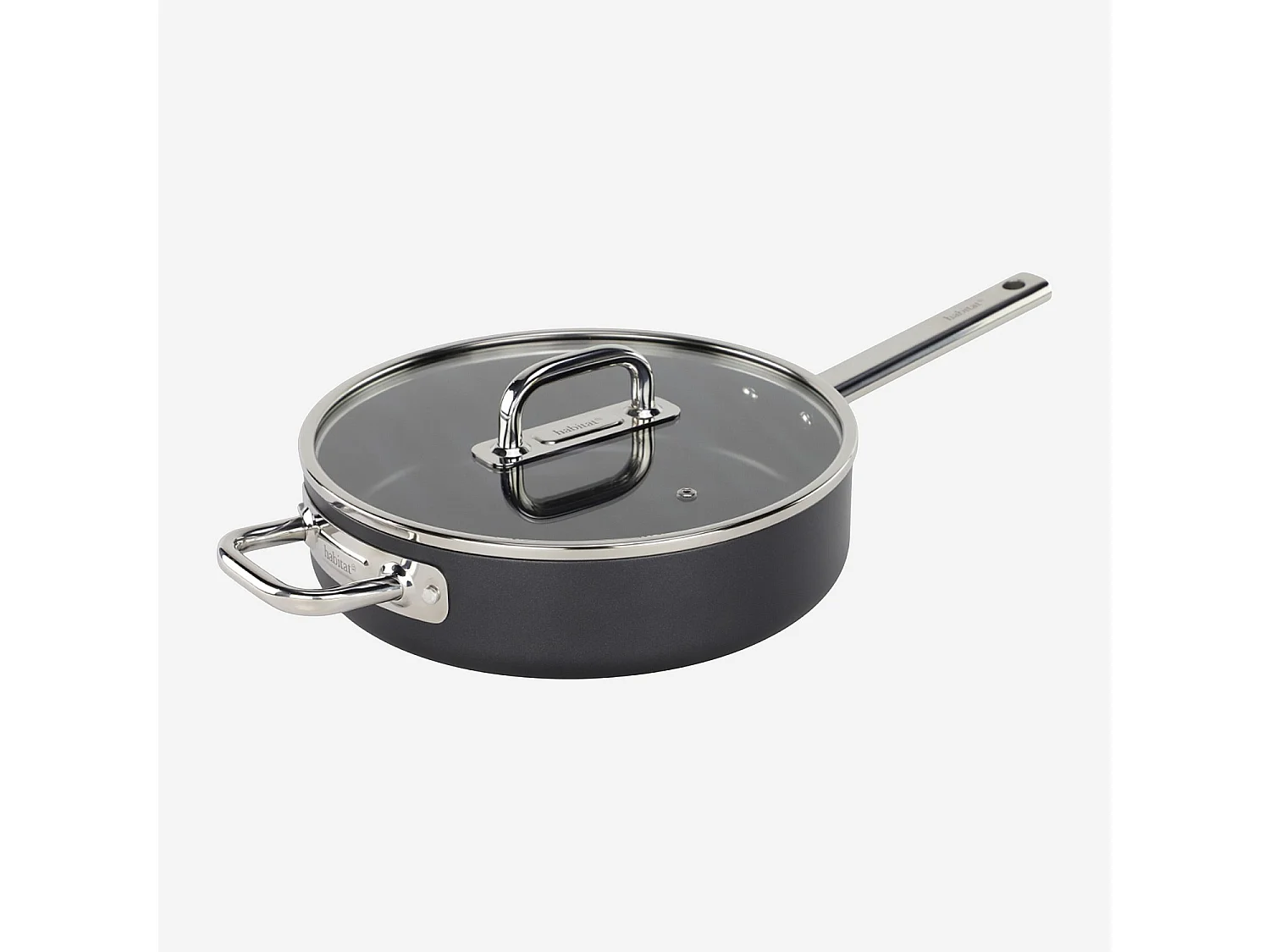 Batterie de cuisine 9 pièces en aluminium et inox tous feux - Noir