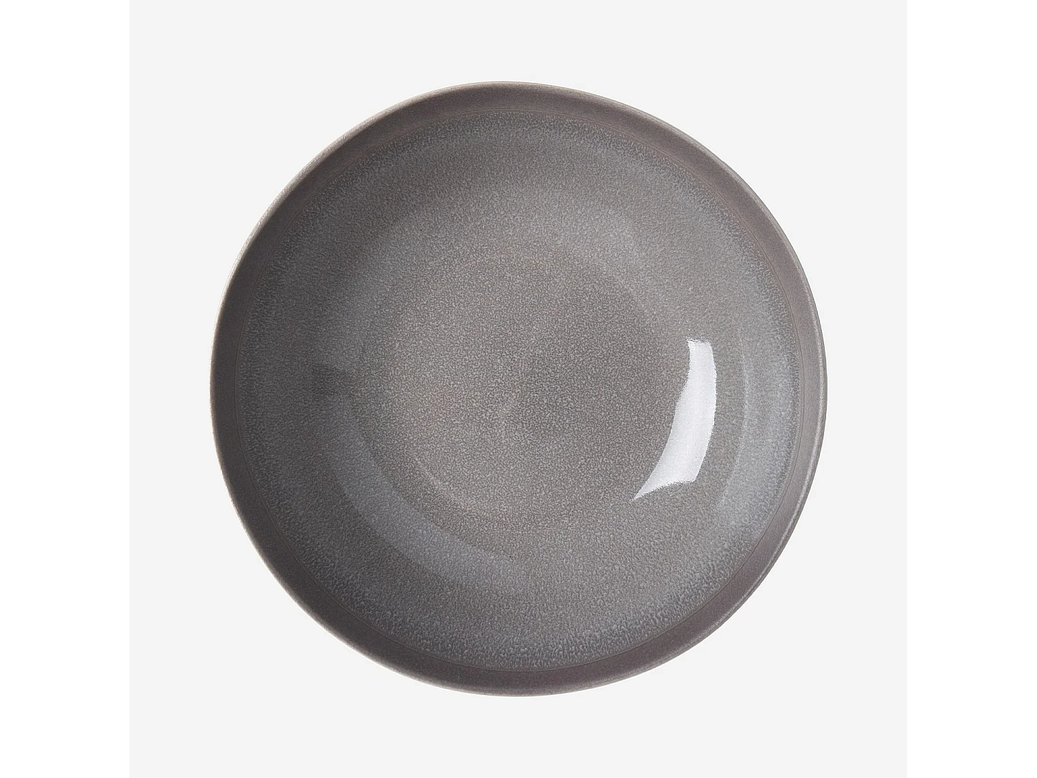 Service de table 18 pièces en grès à émail réactif - Gris