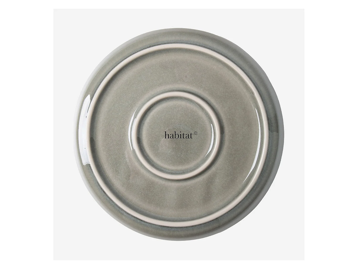 Habitat - Service de table 18 pièces en grès à émail réactif - Vert fumé - Tokyo