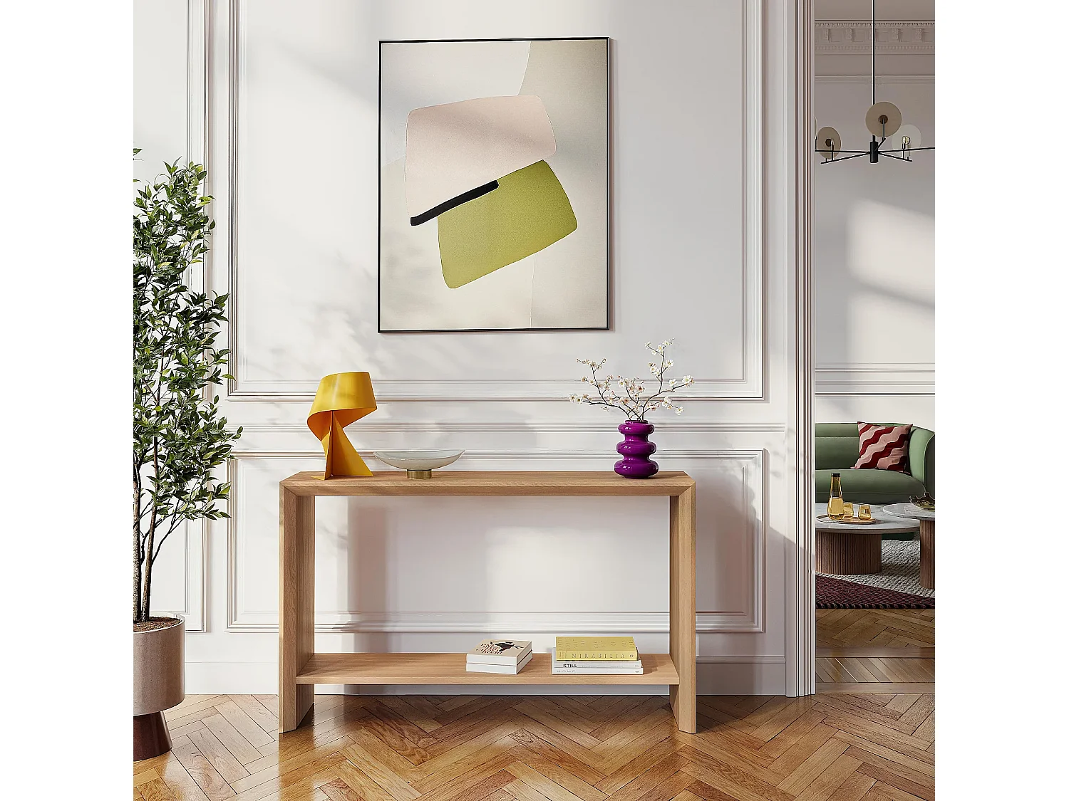 Console en chêne - Naturel