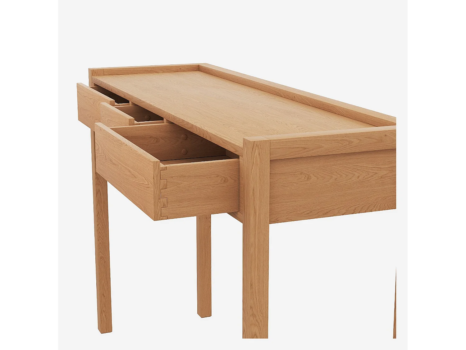 Habitat - Console de bureau 3 tiroirs en chêne - Naturel - Design by Bethan Gray - Hanita