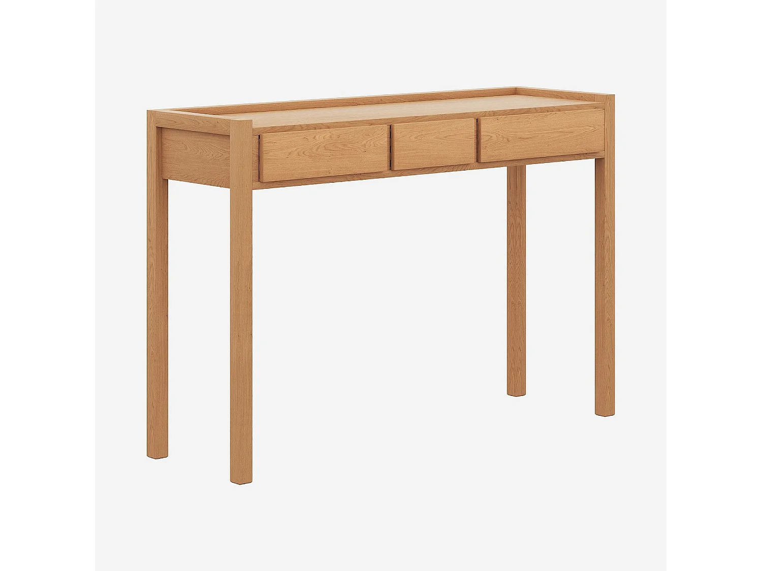 Habitat - Console de bureau 3 tiroirs en chêne - Naturel - Design by Bethan Gray - Hanita