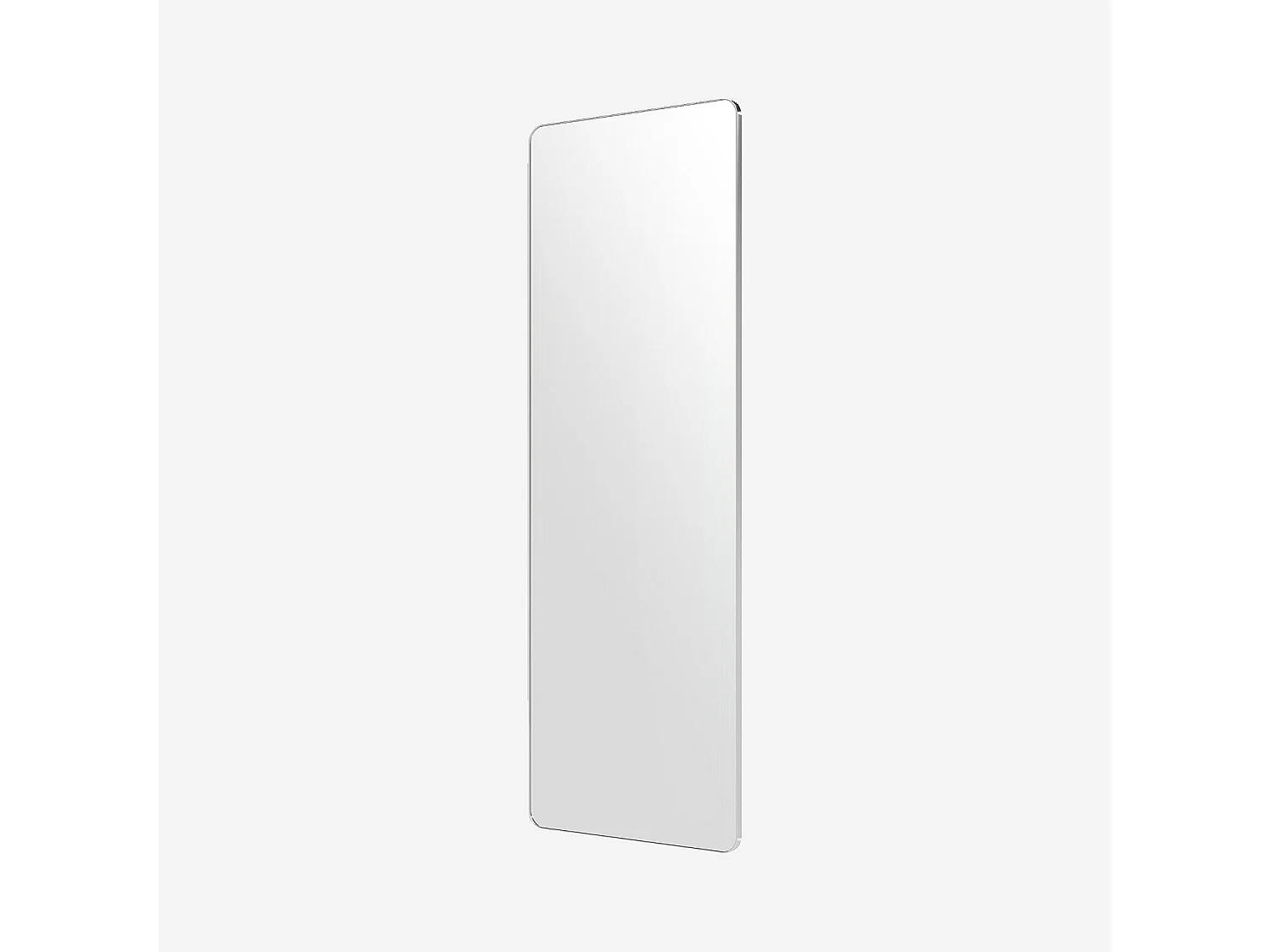 Miroir rectangulaire en acier inoxydable - 200 x 70 cm - Chrome