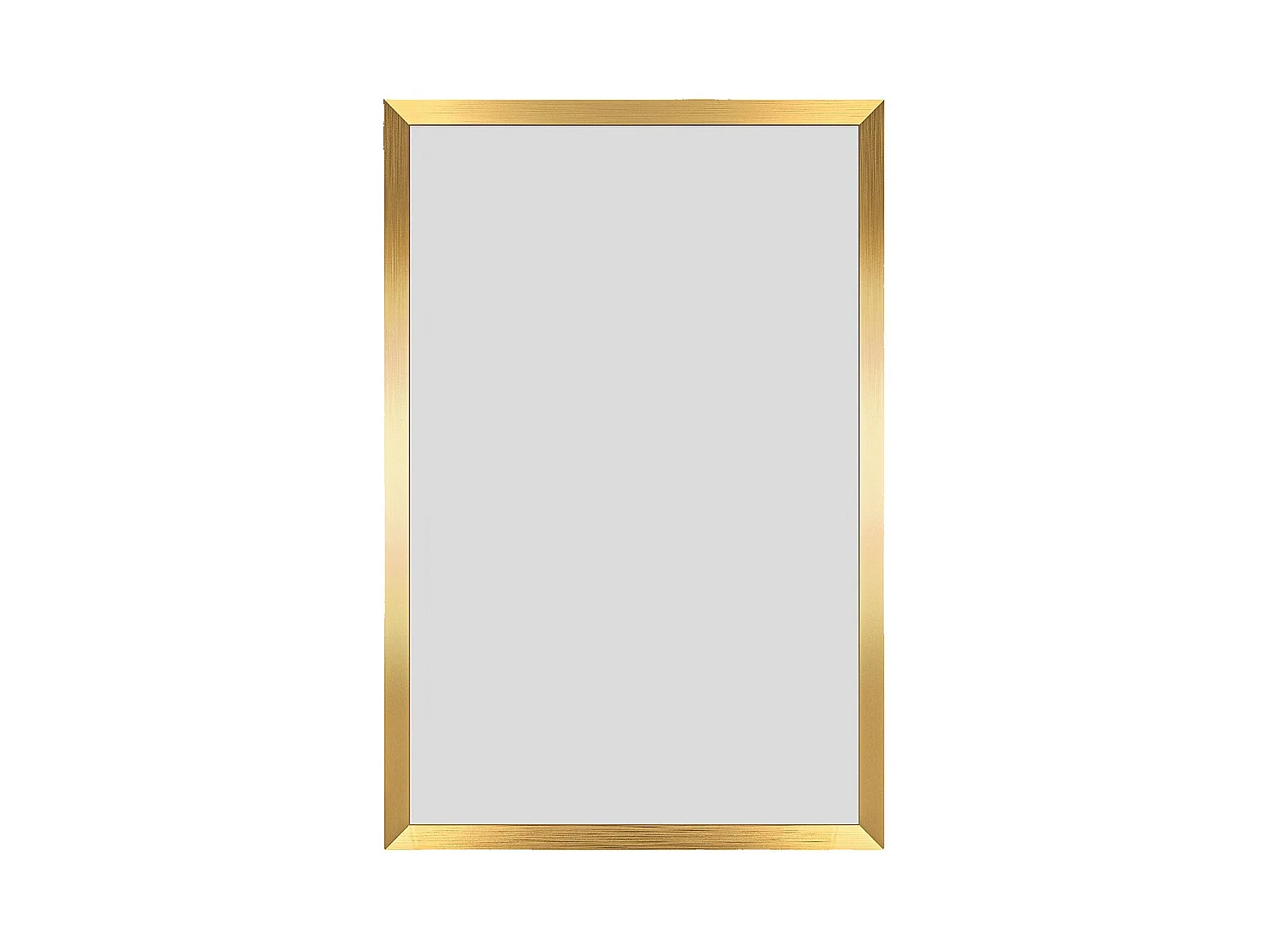 Habitat - Miroir rectangulaire en acier inoxydable - 80 x 120 cm - Laiton brossé - Elyo