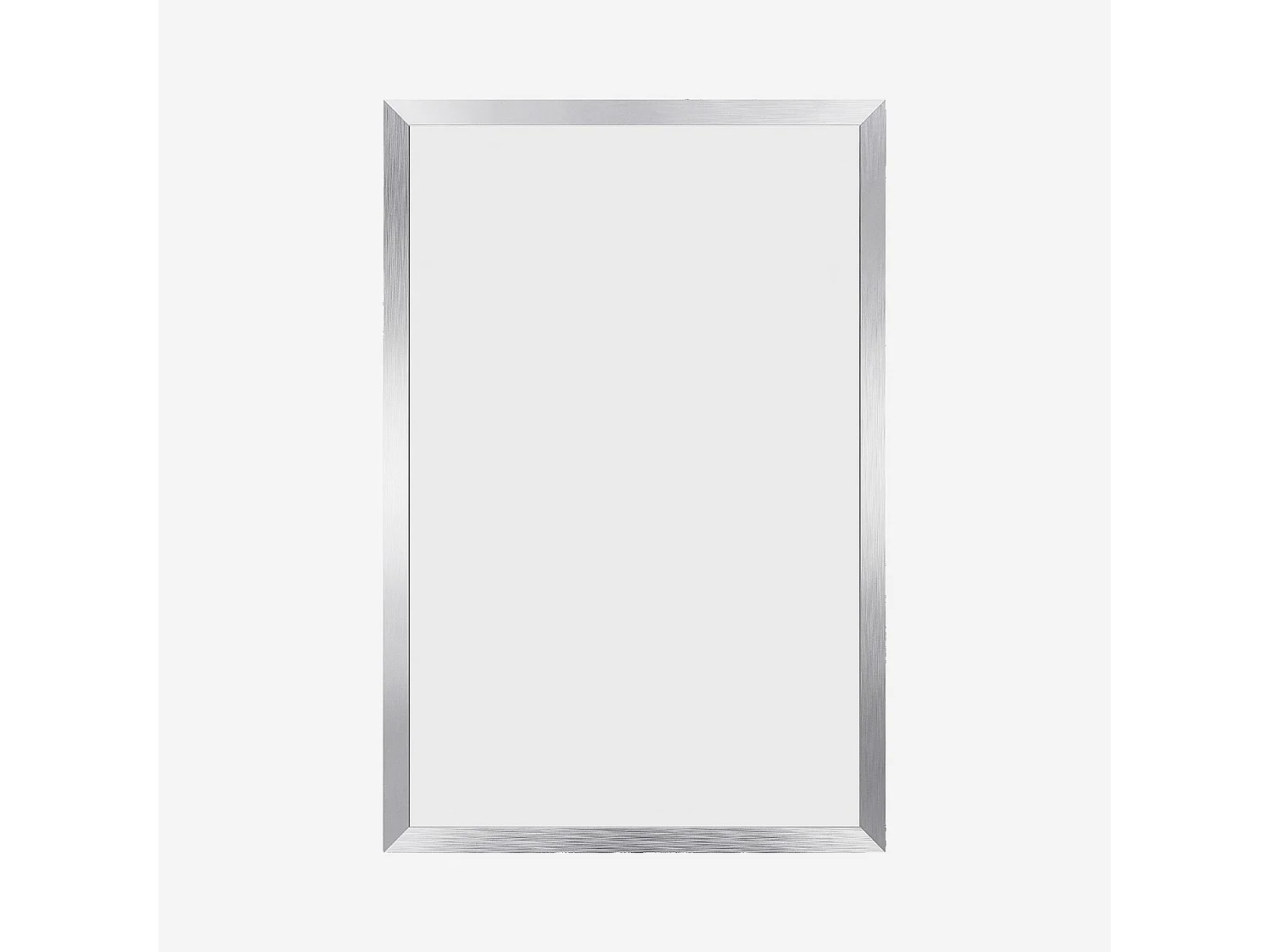 Miroir rectangulaire en acier inoxydable - 120 x 80 cm - Chrome