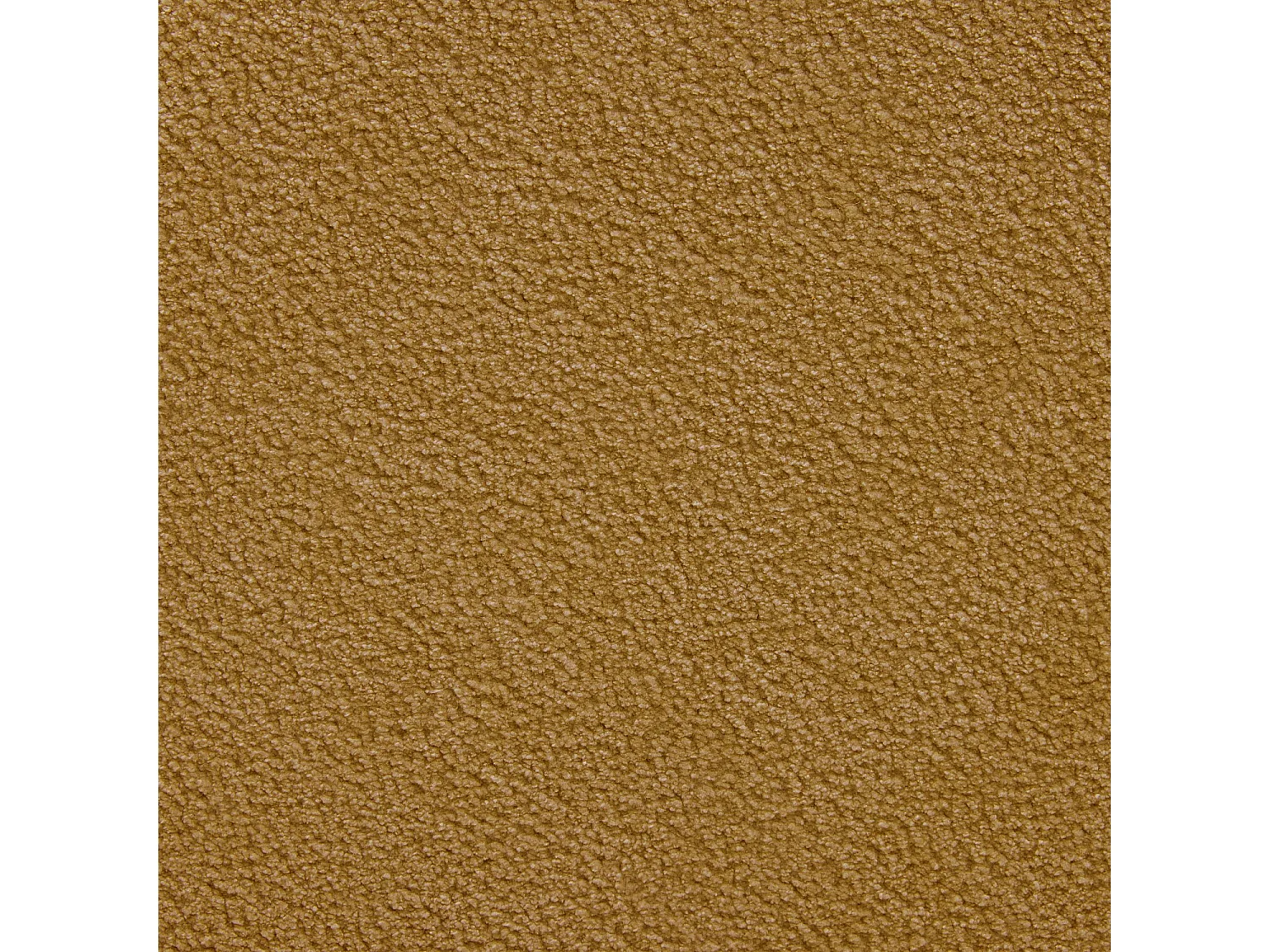 Petit pouf en tissu velours texturé - Ocre