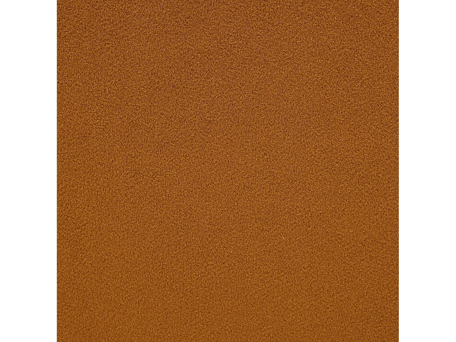 Grand pouf en tissu velours - Ocre