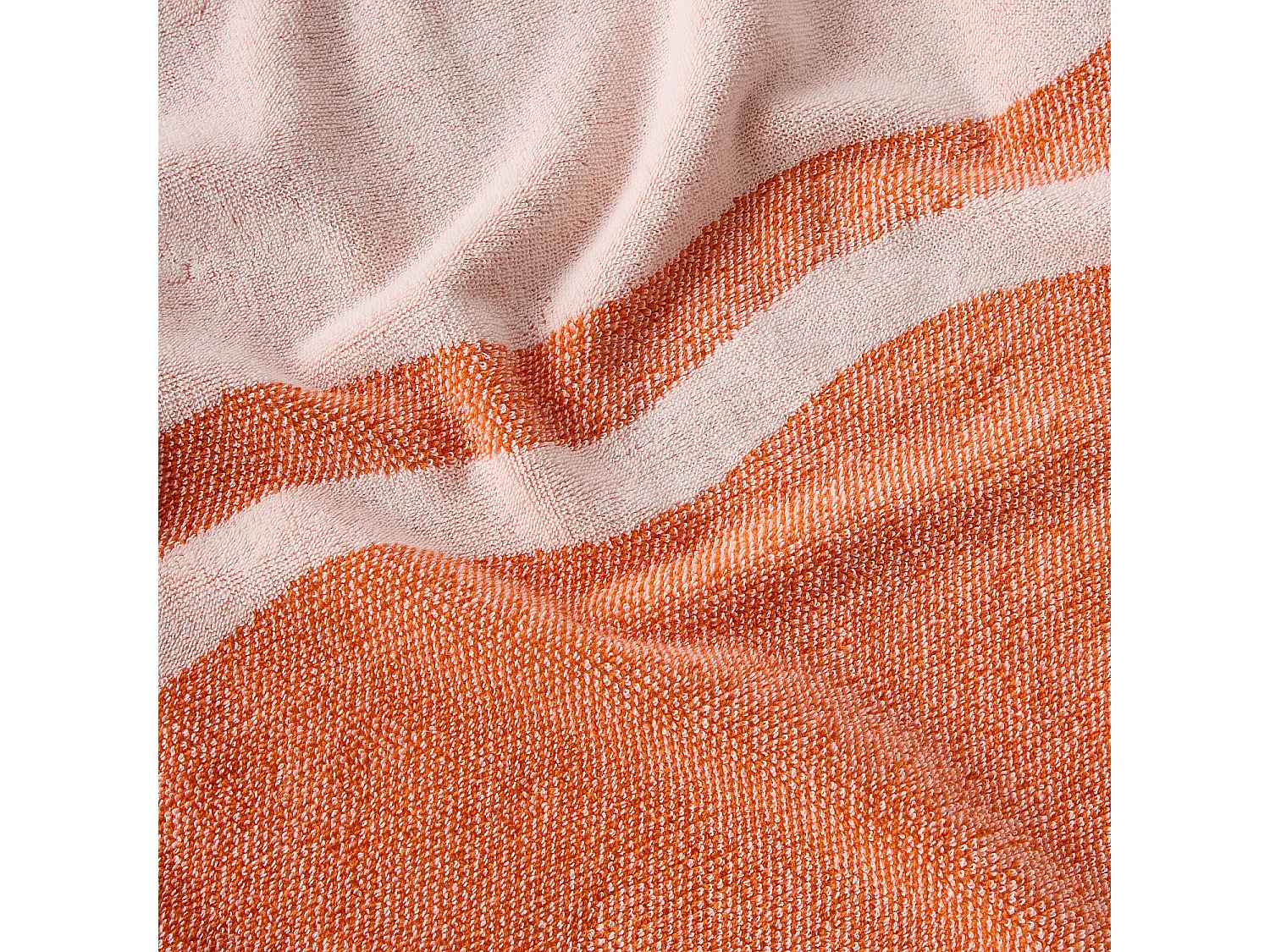 Drap de plage en coton - 90 x 180 cm - Orange Tangerine - Design by Floriane Jacques
