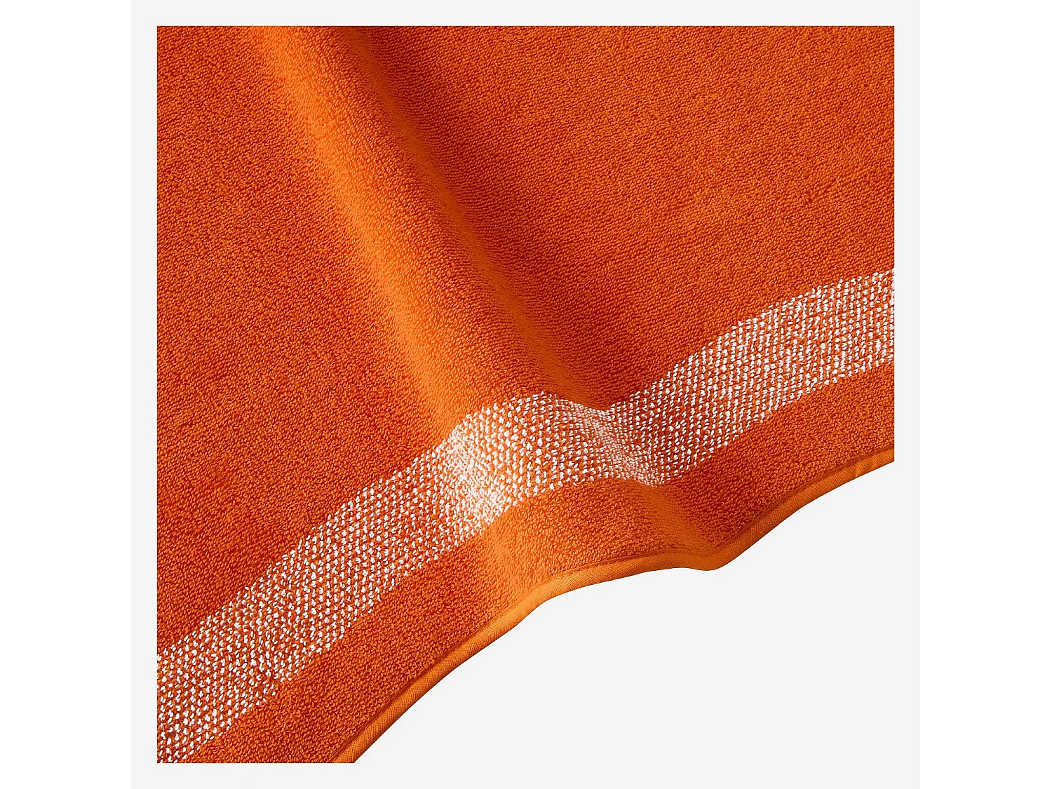 Drap de plage en coton - 90 x 180 cm - Orange Tangerine - Design by Floriane Jacques