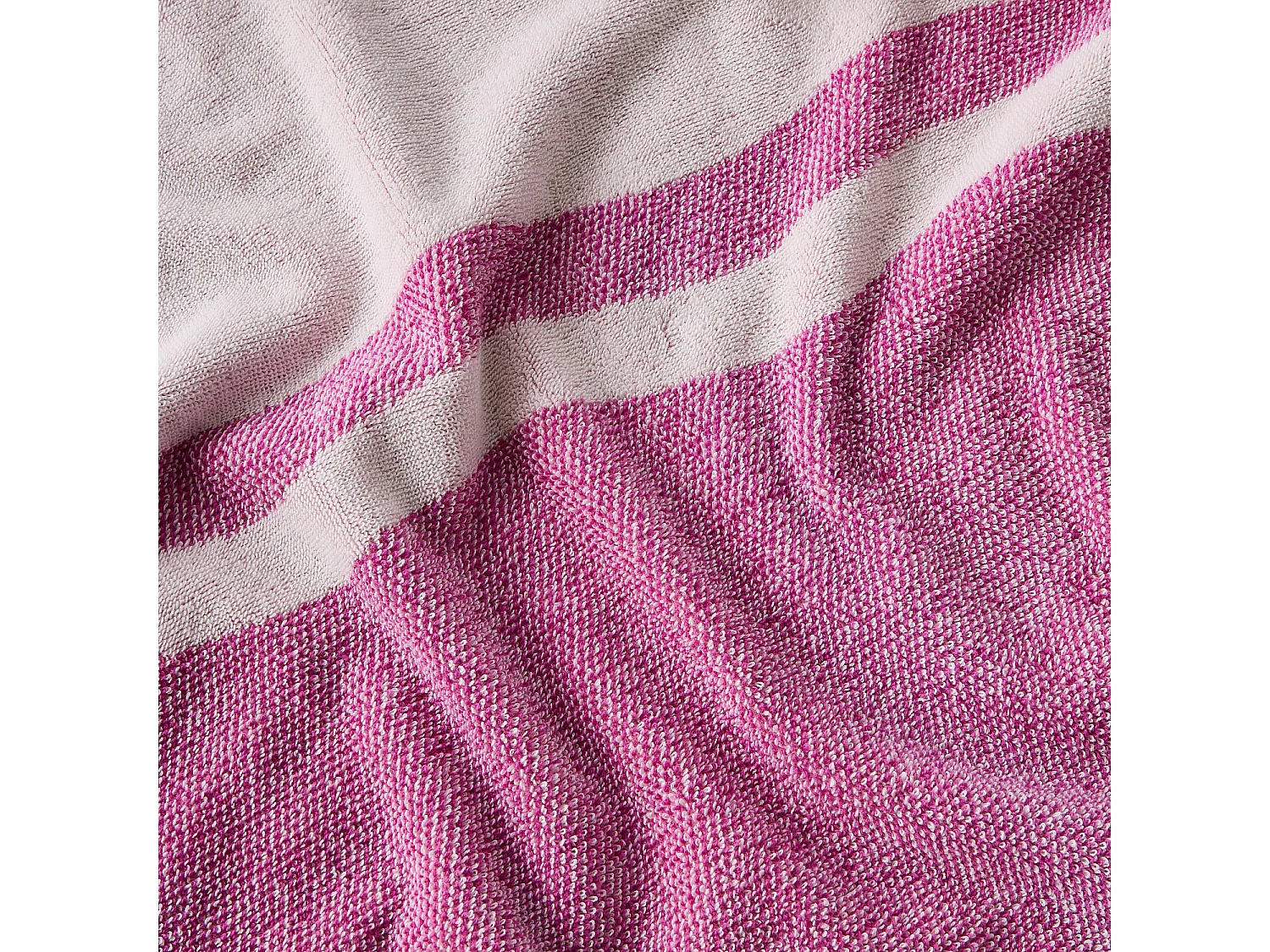 Drap de plage en coton - 90 x 180 cm - Fuchsia - Design by Floriane Jacques