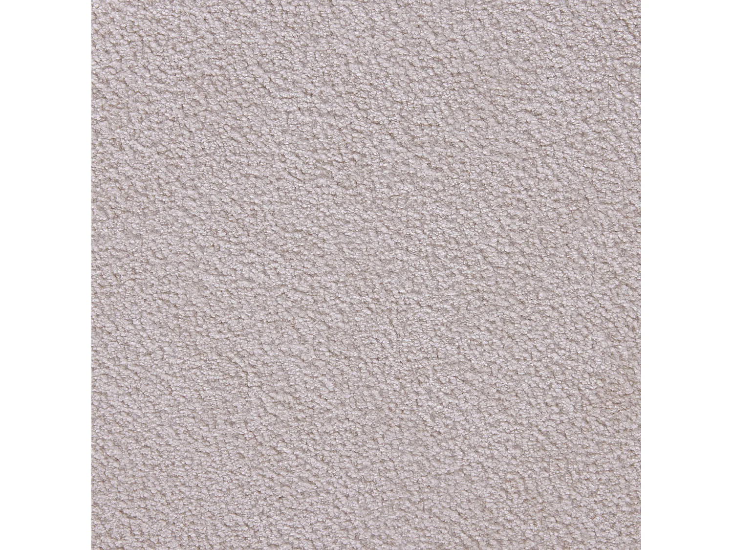 Petit pouf en tissu velours texturé - Crème