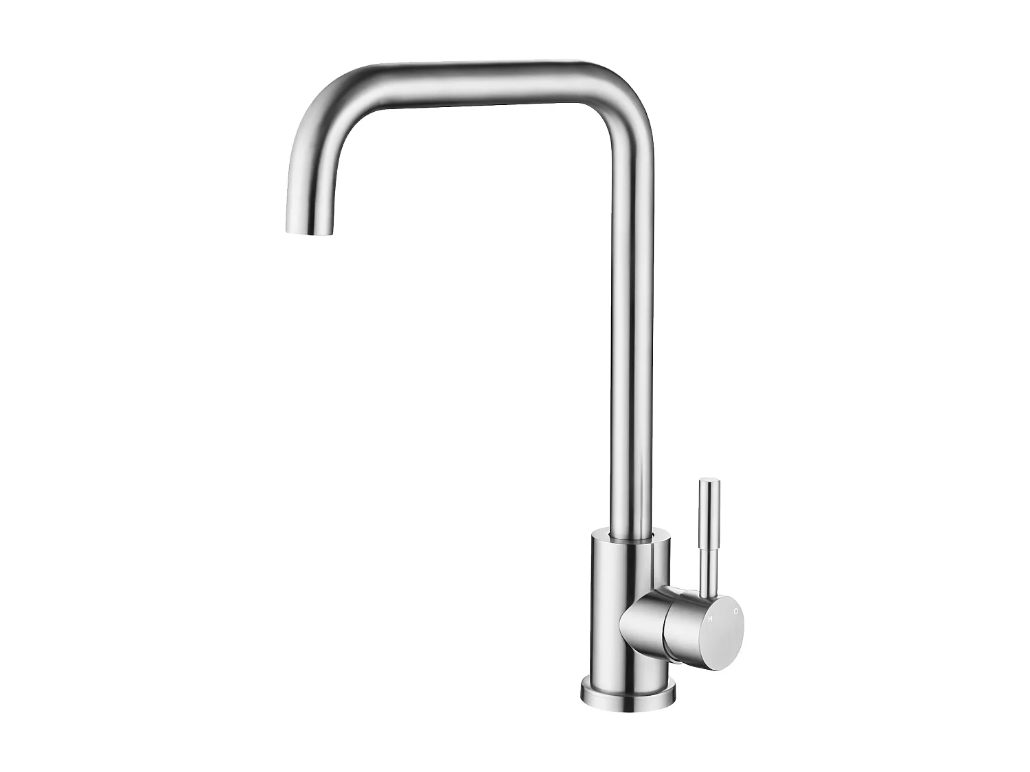 Robinet de Cuisine Brossé Économe en Eau Rotatif à 360°, Design Résistant à la Haute Pression Fabriqué en Acier Inoxydable 304