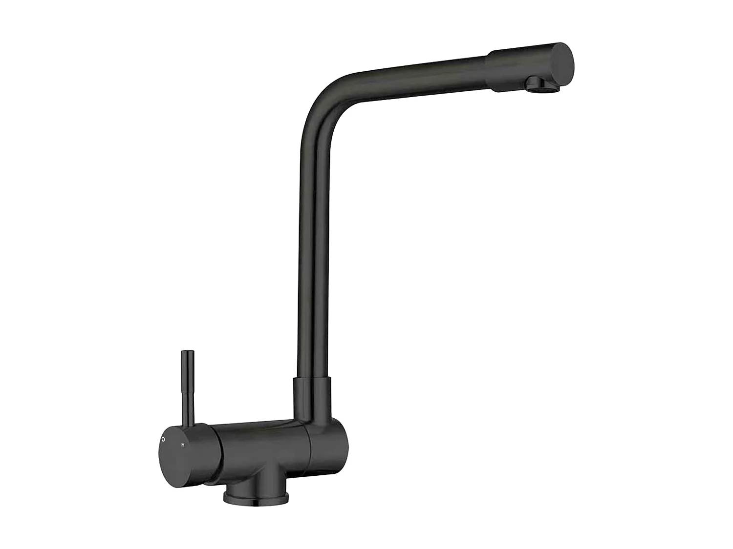 Robinet de Cuisine Noir Pliable Rotatif à 360°, en Acier Inoxydable 304 Résistant à la Haute Pression