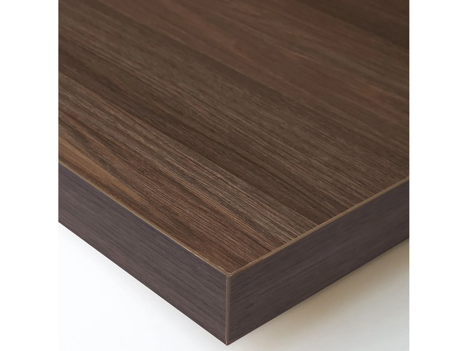 TV-Meubel, Lowboard, 207x50x35 cm, Voor tv's tot 80", Hangend, Donkere eik en Zwart