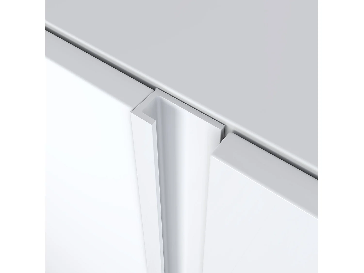 TV-Meubel, Lowboard, 315x50x35 cm, Voor tv's tot 80", Elektrische haard XXL, Wit en Eiken soft