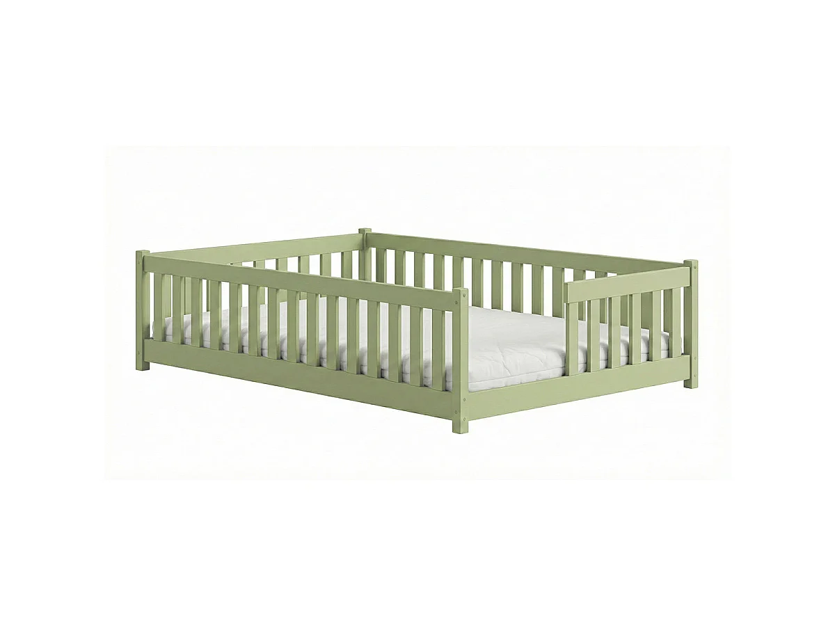 Gulvseng 140x200 inklusive lamelbund Théa Olive
