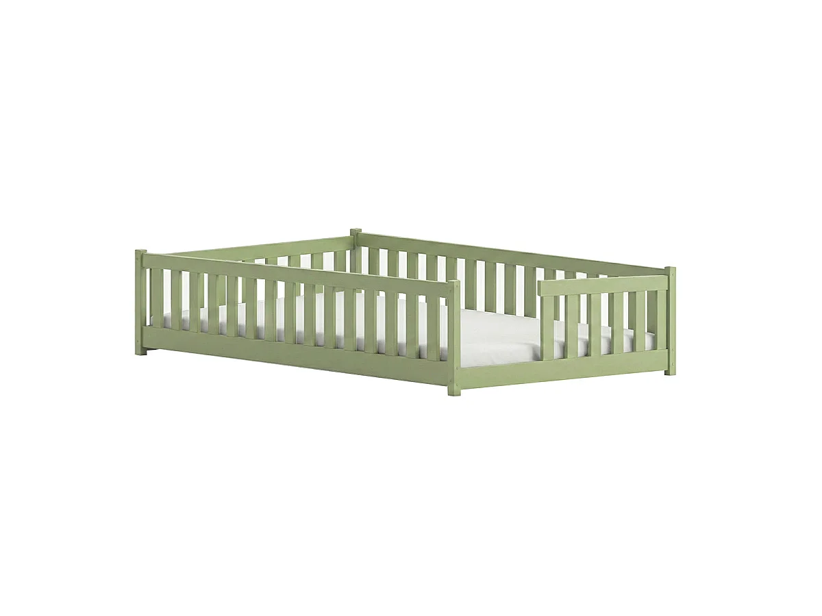 Gulvseng 120x200 inkl. lamelbund Théa Olive