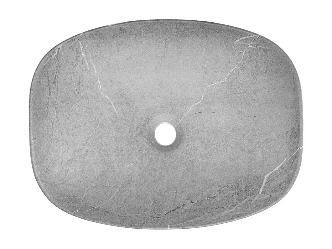 Ensemble VANO bleu denim et chêne clair 170cm : meubles sous vasque à tiroirs avec niches visibles + vasques grises + colonne