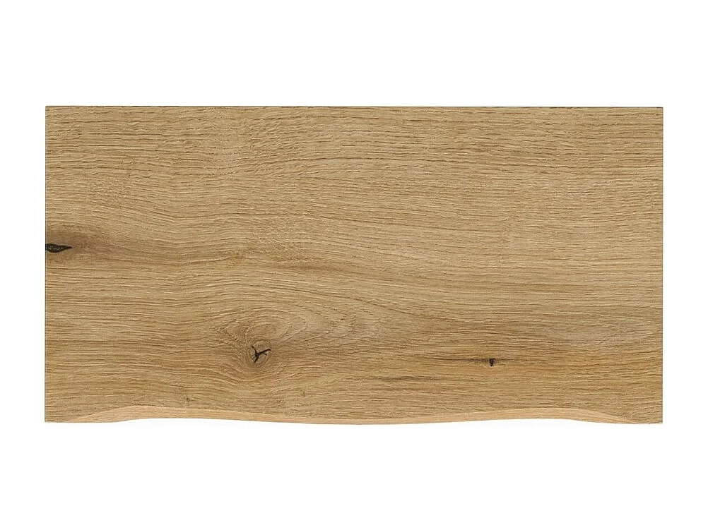 Ensemble VANO chêne clair 80cm : meuble sous vasque à tiroirs + plan pour vasque + vasque à poser rainurée blanche