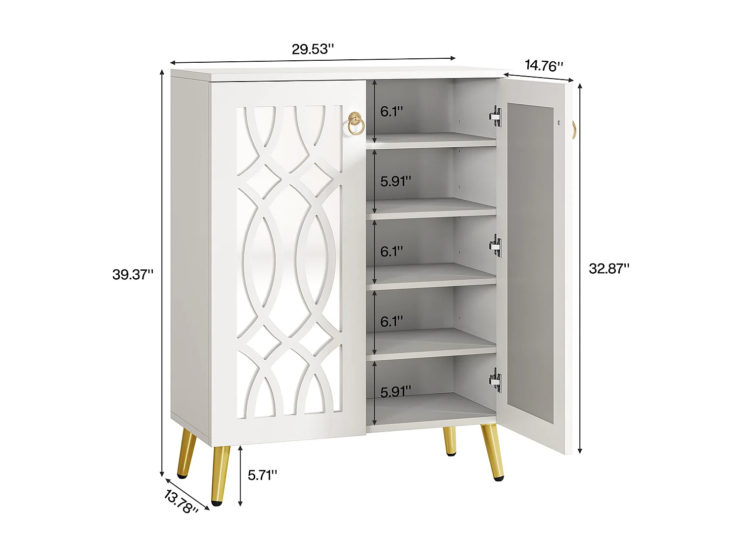 Meuble à Chaussures Grande Capacité 25 Paires– Armoire Étagère avec Portes, Rangement pour Entrée et Couloir, Design Blanc Épuré, 75x35x100 cm