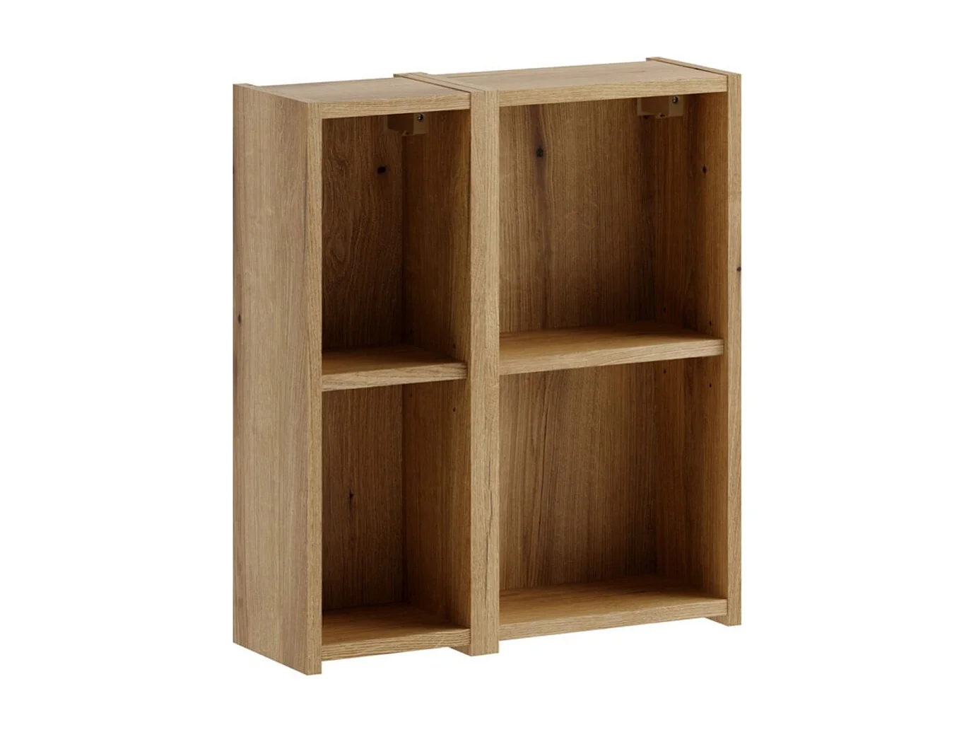 Meuble de rangement VANO 50 cm – meuble suspendu chêne clair avec niches ouvertes