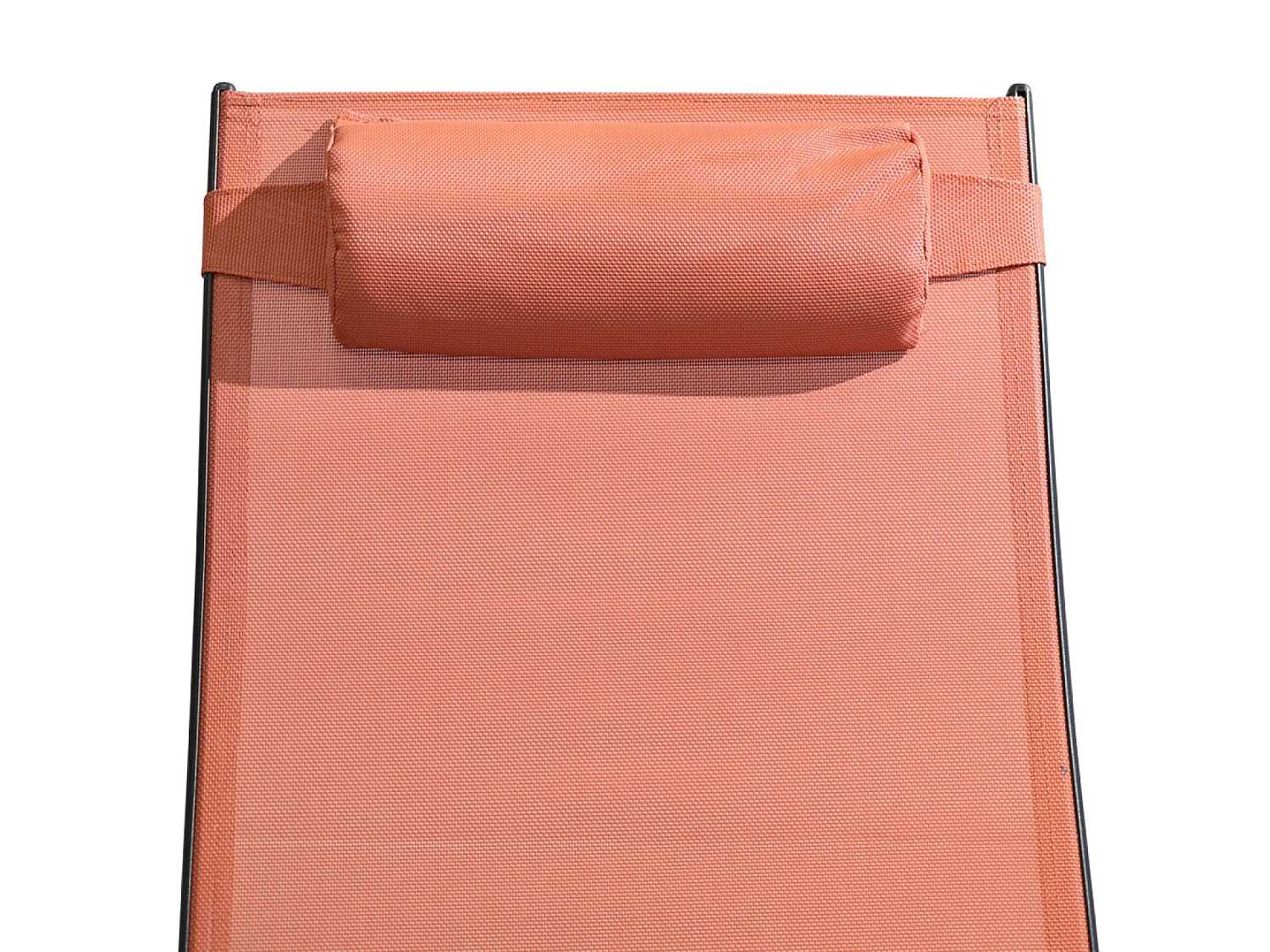 Lot de 2 transats ajustables noir et terracota CALI