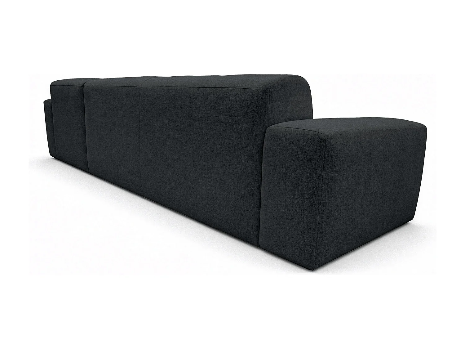 AX LIVING Canapé d'angle Corlu Anthracite pour salon 310 cm angle droit