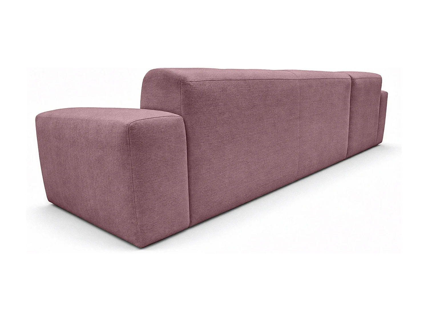 AX LIVING Canapé d'angle Corlu Rose pour salon 310 cm angle gauche