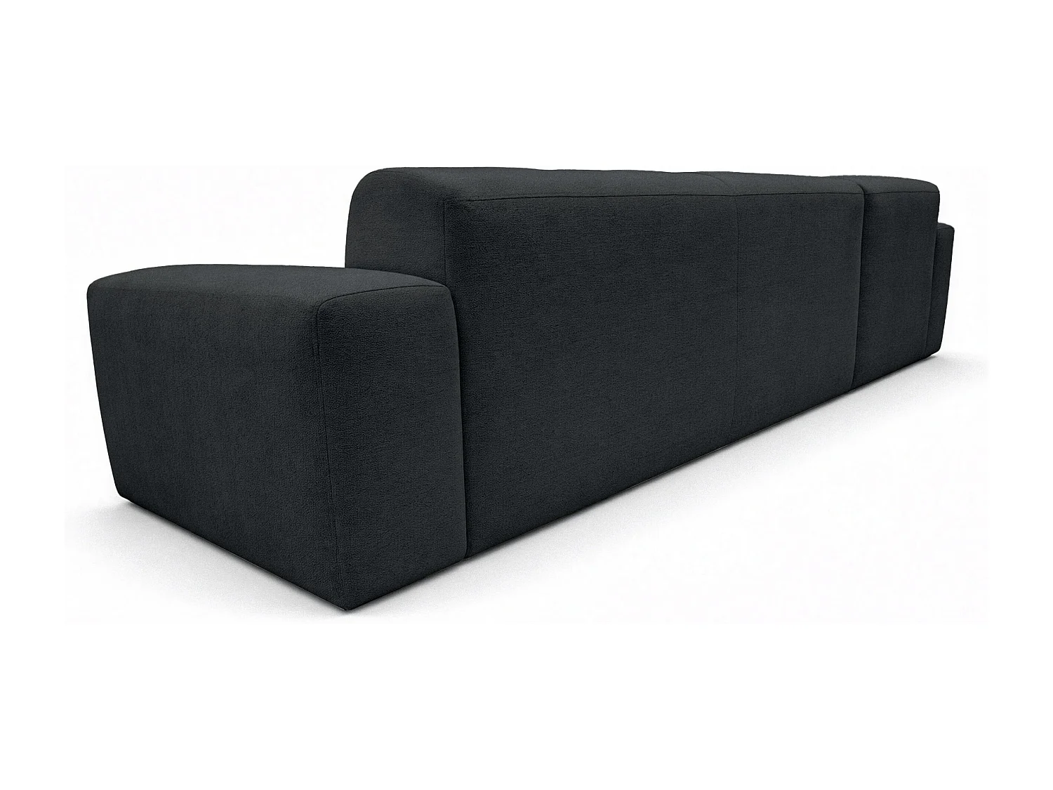 AX LIVING Canapé d'angle Corlu Anthracite pour salon 310 cm angle gauche