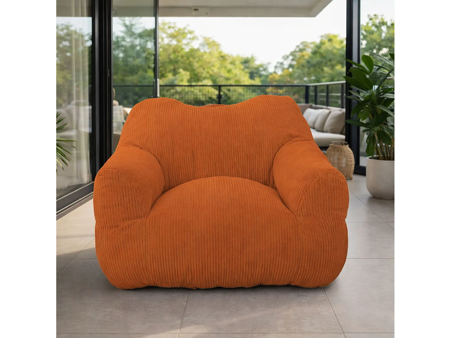 Fauteuil poire carré – Canapé poire cosy pour des moments de détente absolue