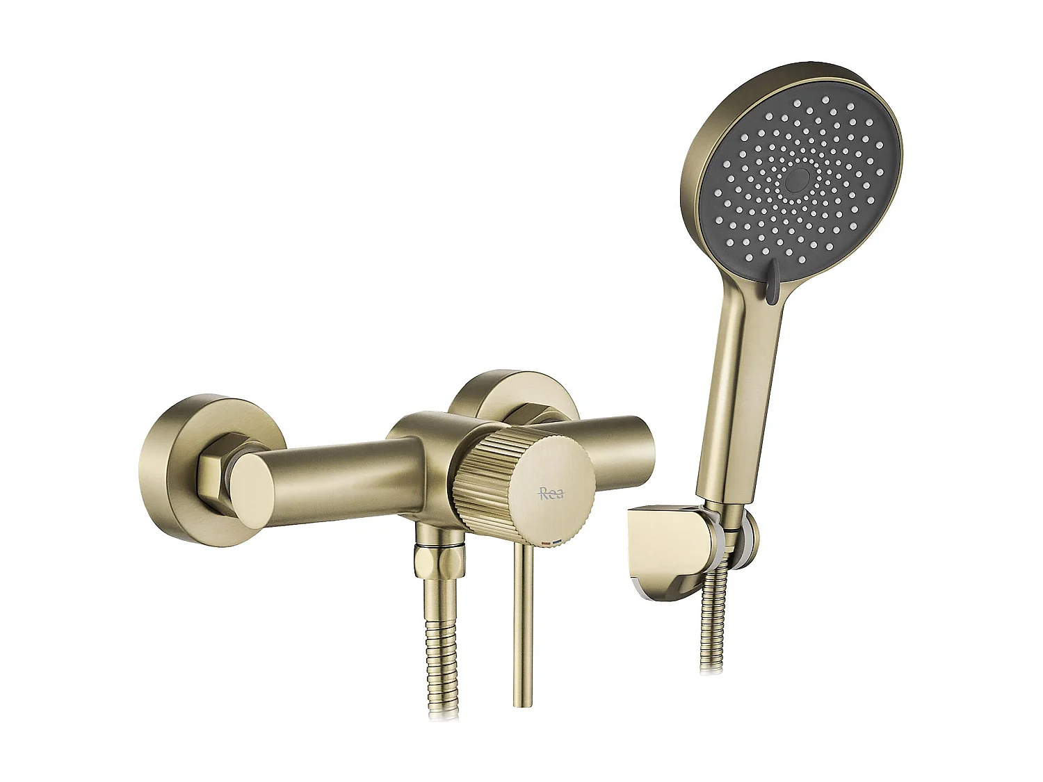 Torneira Para Chuveiro Rea Lungo Stripe Brush Gold