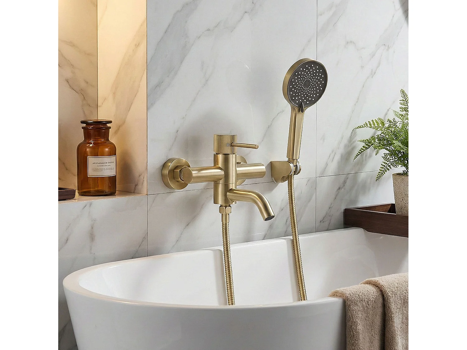Badmengkraan Rea Lungo Stripe Brush Gold