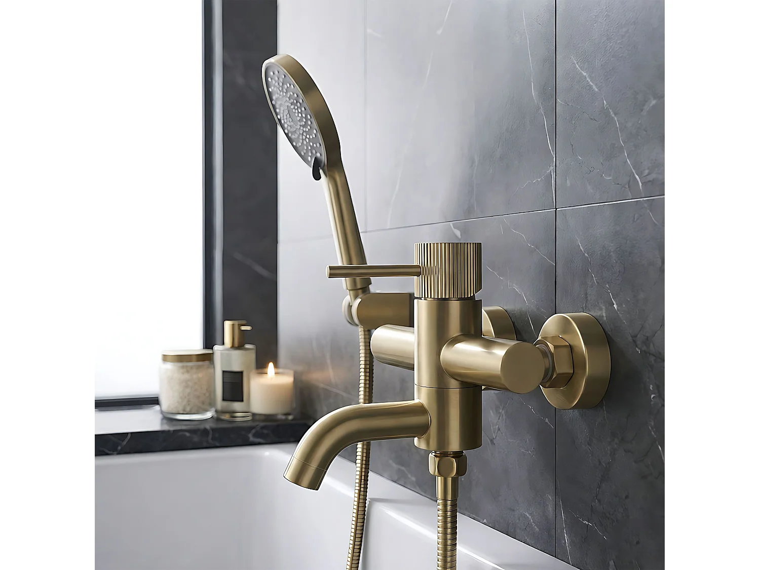 Badmengkraan Rea Lungo Stripe Brush Gold
