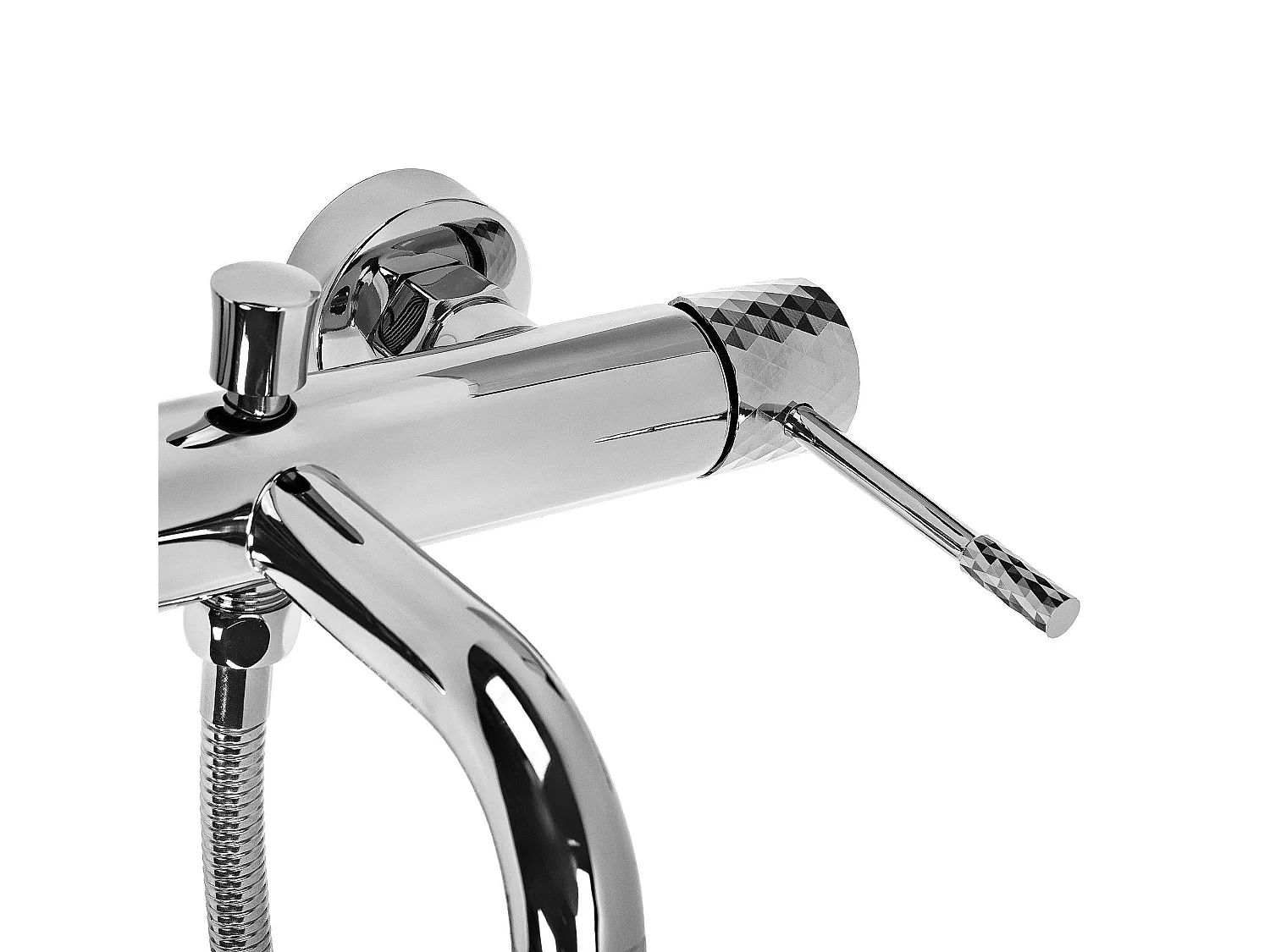 Rea Lungo Diamond badekarsarmatur krom