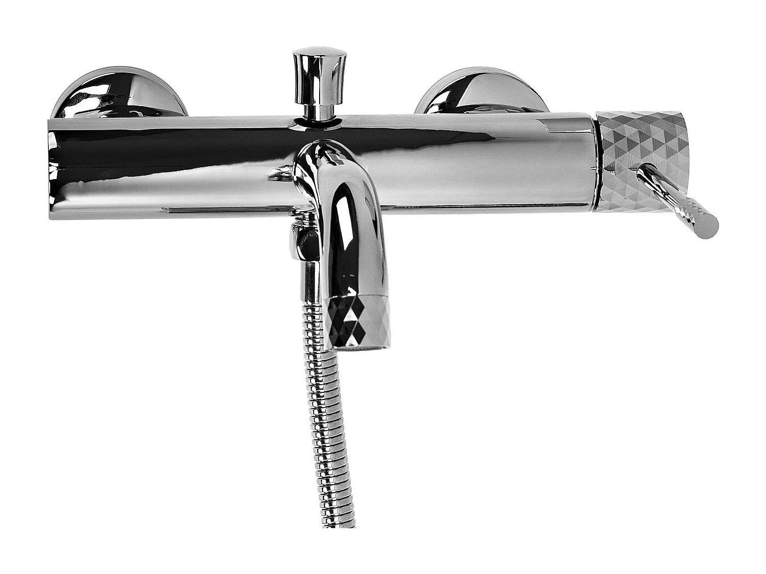Rea Lungo Diamond badekarsarmatur krom