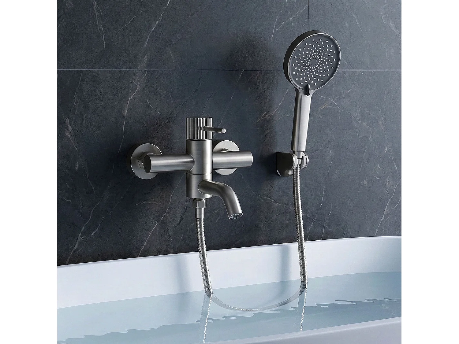 Badmengkraan Rea Lungo Stripe Brush Steel