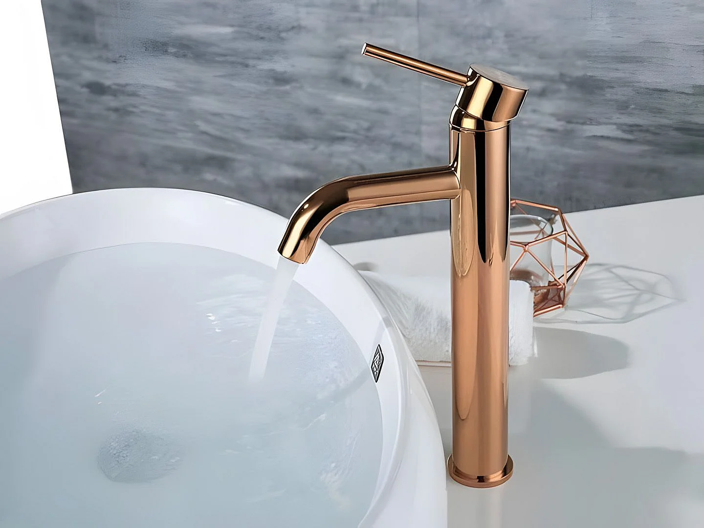 Robinet De Lavabo Rea Lungo High Copper