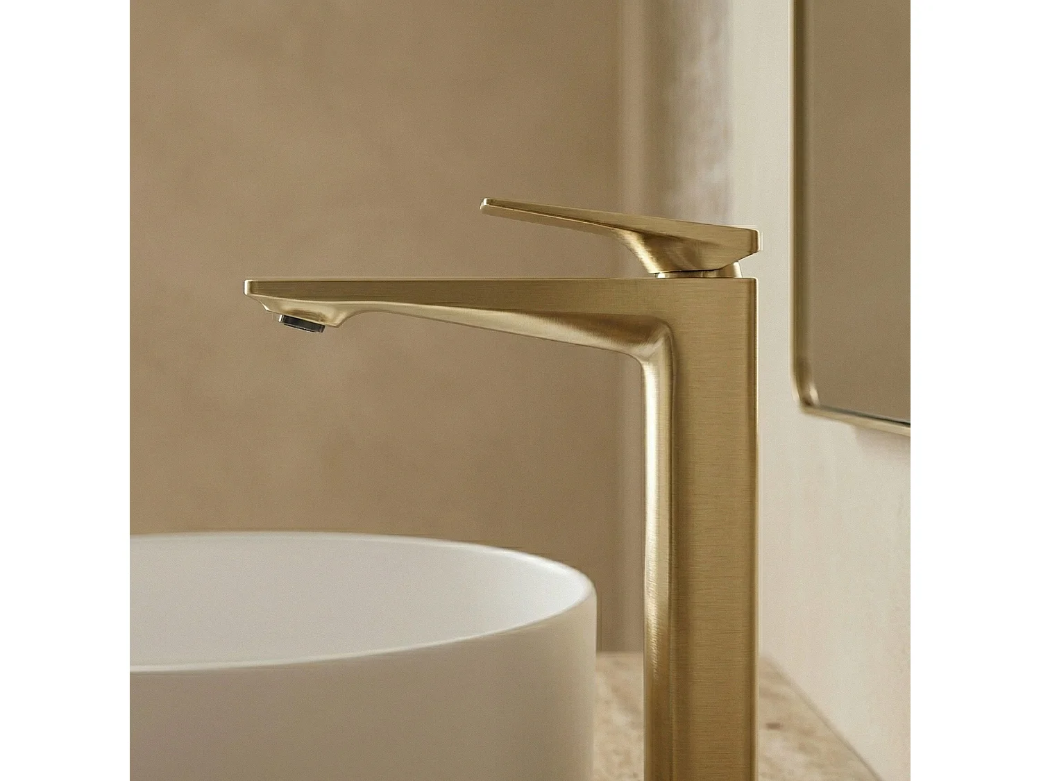 Robinet De Lavabo Rea Prime High Premium Brush Gold