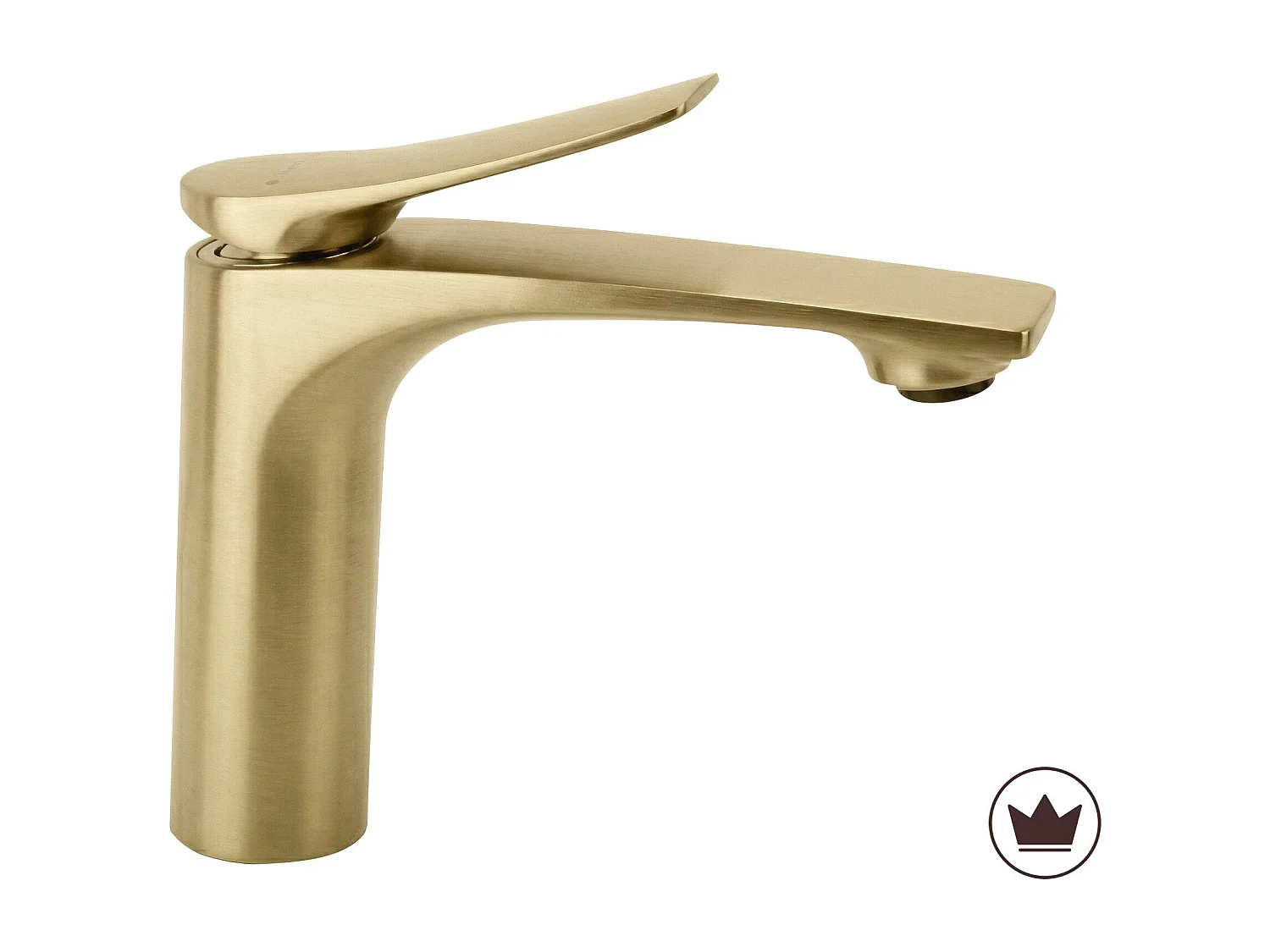 Robinet De Lavabo Encastré Rea Vision Low Premium Brush Gold