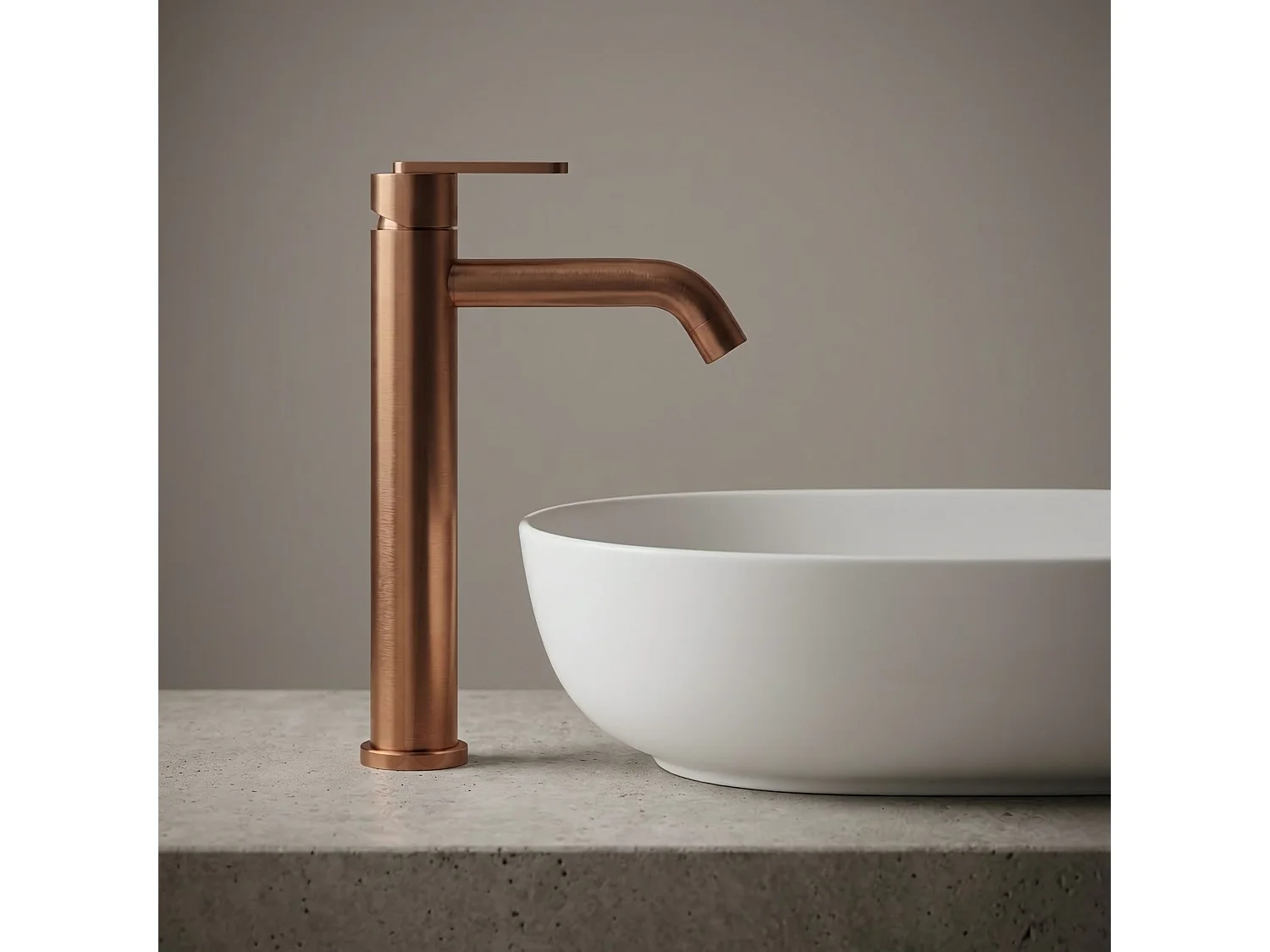 Robinet De Lavabo Rea Ontario High Brush Copper